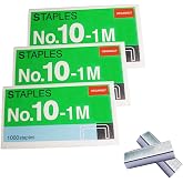 HeGangLy 3000PCS No.10(#10) Mini Staples,Smaller Than Standard(1/4") Staple | Not Suitable for Standard 1/4"(24/6 or 26/6) Staplers, Fits Mini Staplers, Such as Max HD-10D,Bostitch Mini,Old TOT and Other