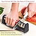 Kitchen Knife Sharpener + Vegetable Peeler and Apple Corer Set | Keep your knives sharp with professional knive sharpeners for straight and serrated blade by Piassota
