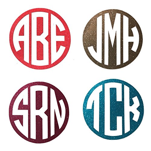 Glitter Vinyl 1.5" Circle Decal for your Pop Phone Stand / Custom Monogrammed