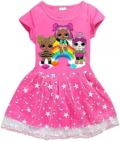 LOL Surprise Rainbow Dress Pink Size 5/6 European size 120