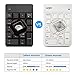 BATTOP 2.4G Portable Wireless Numeric Keypad for Laptop Notebook with Receiver&Built-in Receiver Storage-White