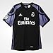 adidas Real Madrid Men's Third Jersey 2016-17(Black/Purple) (XL)