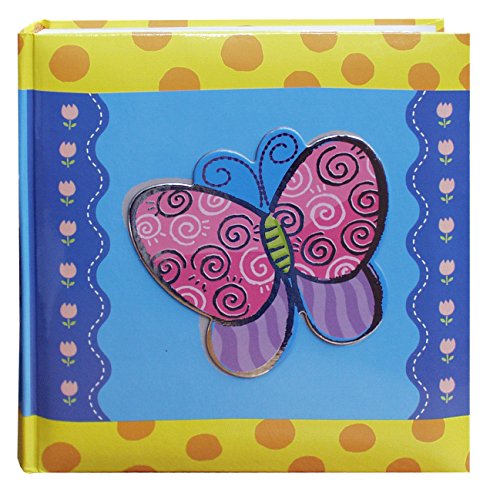 Pioneer Photo Albums 200-Pocket 3-D Butterfly Applique Cover Photo Album, 4 by 6-Inch