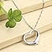 Sterling Silver Open Heart Necklace Pendant Quote 