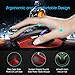 VicTsing Gaming Mouse Rechargeable, Wired & Wireless Mouse with Adjustable DPI, 7 Buttons, Ergonomic Mouse Battery Free Design for PC, Laptop, Mac – Blackthumb 3