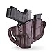 1791 GunLeather G19 Holster and Mag Pouch Combo - Right Hand OWB G19 Leather Holster for Belts - Compatible for Glock 19, 23, 26, 27, H&K VP40 and Springfield XDS Signature Brown