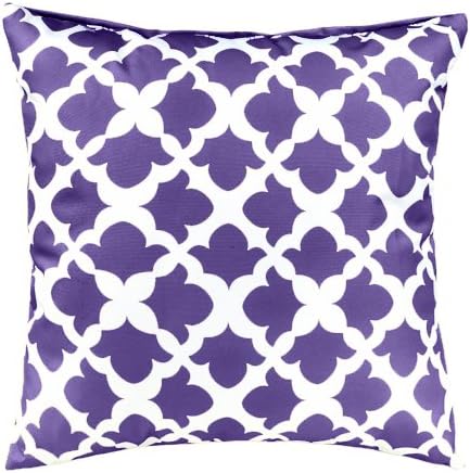 Gardenista Garden Outdoor Scatter Cushion Patio Rattan Chair Furniture Arabesque Patterned Pillow Water Resistant Hypoallergenic Foam Crumb Filled Purple Amazon Co Uk Garden Outdoors