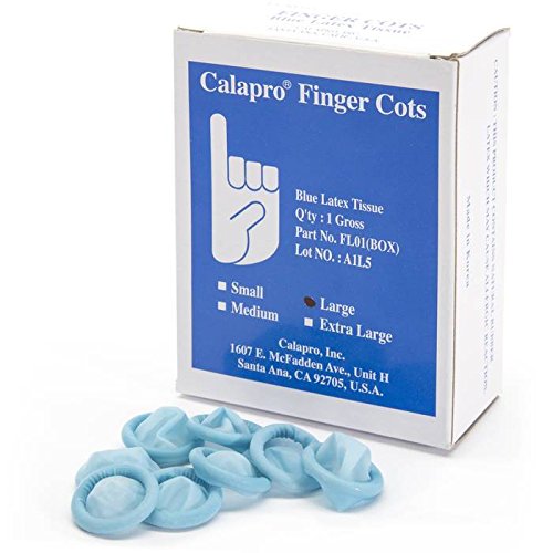 Large Latex Finger cots, Blue Health Point MartHealth Point Mart
