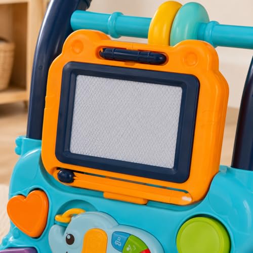 Andador Infantil Educativo Azul com Painel Interativo Musical