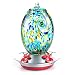 Muse Garden Hummingbird Feeder for Outdoors, Hand Blown Glass, 25 Ounces, Containing Ant Moat, Starry Night primary