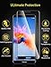 [3 Pack] Fnova for Huawei Honor 7X Screen Protector, Tempered Glass, HD Full Screen Coverage, 2.5D Arc Edge, 9H Anti Scratch, Bubble Free [Lifetime Replacement Warranty]