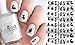 Alice in Wonderland Clear Water-slide Nail Decals (Set of 56)
