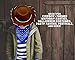 BLUE PANDA 2 Piece Western Cowboy Hat and Bandana for Kids, Boys, Girls, Cowgirl Hat for Birthday Party and Halloween Costume Accessories