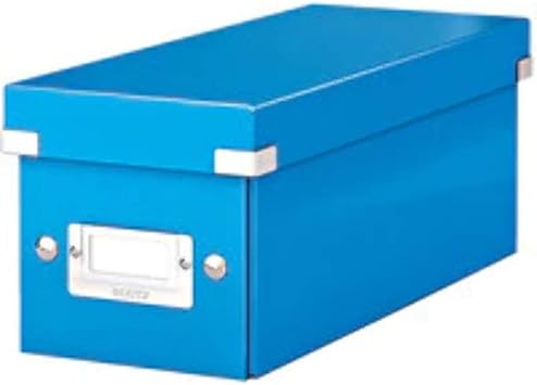 Leitz Caja para guardar CD, Azul, Click and Store, 60410036: Amazon.es: Oficina y papelería