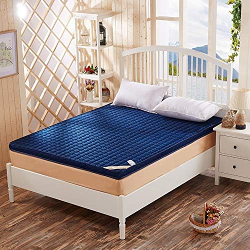 GGYDD Traditional Japanese Futon Tatami Mattress,thicken Quilted Memory Foam Mattress Topper Foldable Not-slip Nap Mat-f 200x200x6cm