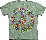 The Mountain Men's Butter Dragon Peace T-Shirt, Green, Large