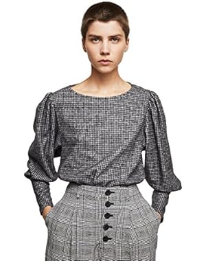 Women's Houndstooth Blouse