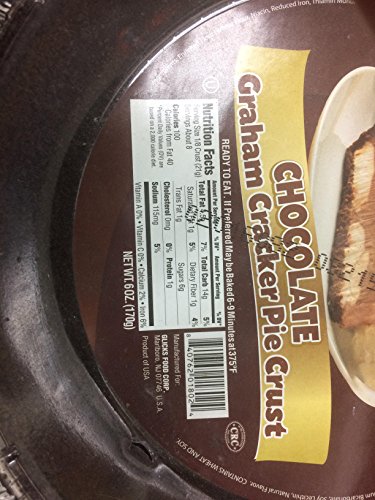 Glicks Finest Chocolate Graham Cracker Pie Crust 6 Oz. Pack Of 3.