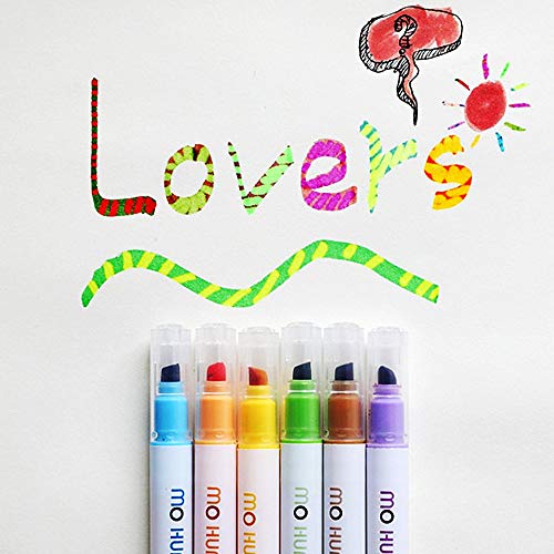 Ann Bully Magic Highlighters Color Change Highlighter Marker Pens, Double Head Magic Highlighters for Writing Drawing Bullet Journal Card Making DIY