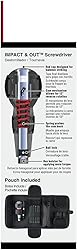(USA Official) Impact & Out Screwdriver with 7pcs