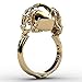 EVBEA Skull Rings for Women 14K Gold Statement Fun Skull Claw Band