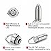 Mini LED Keychain Flashlight,CAMTOA Portable TB-01 Bullet Stainless Steel 45LM Small Flashlight, Torch Light, LED Camping Keyring Flashlight for Outdoor emergency