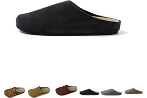 Suede Mules for Womens Arch Support Cork Footbed Mules Comfort Slip On Potato Shoes Casual House Shoes Non-Slip Comfort
