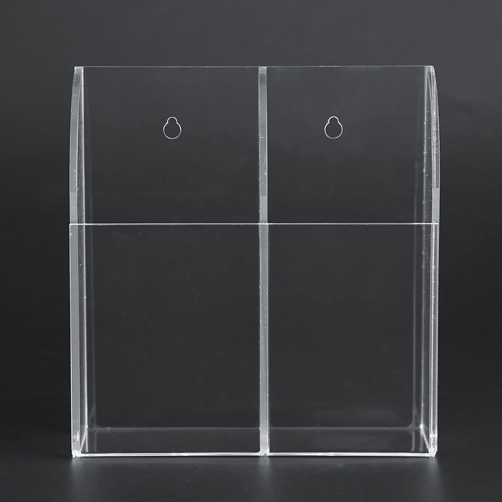 fosa Acrylic Air Conditioner Remote Control Holder TV Remote Control Holder Storage Box Wall Mount Organizer Case(2 case)