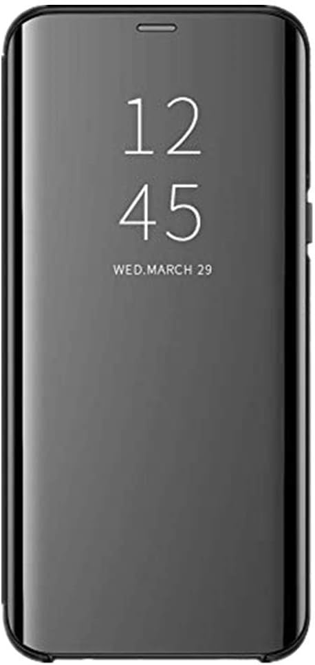 Huawei NOVA 3 Case, Mirror Smart Flip Case Slim Mirror case Stand Protection Cover for Huawei NOVA 3i (Black, NOVA 3i)