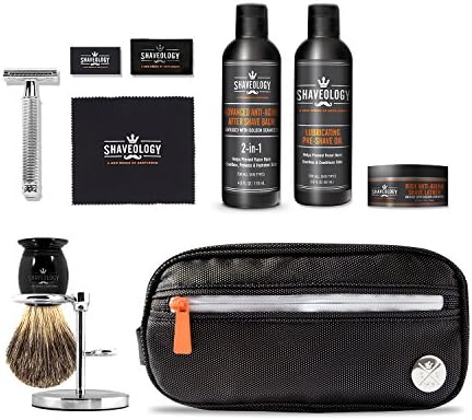Traditional Complete Shaving Set For Men - Includes Luxury Grooming Items | Classic Wet Shaving Kit