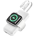 Portable Apple Watch Charger, 10000mAh Mini Power Bank for iWatch,Fast Charging Phone Charger with Built in Cable,Compatible with Apple Watch Ultra/8/7/6/Se/5/4/3/2/iPhone14/13/12/11/ iPod/Samsung