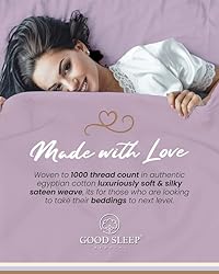 4 Piece Lavender Queen Sheets Set, 1000 TC