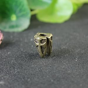 Cross Shield Brass Knife Beads Umbrella Rope Pendant Flashlight Lanyard Hanging EDC Outdoor Tool DIY Bracelet Accessory