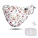 Mouth Face Cotton Reusable and Washable Fashion Cute Adjustable Half Cloth for Sports, Running，Outdoor Windproof （Unisex）