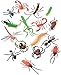 Darice (16 pc – 2” Long Plastic Bugs and Arachnids – for Playtime, Party Décor, Cupcake Toppers, Sensory Bins – Use in The Bath or Sandbox-Kids Love These Colorful Insects, 1 Pack, Assorted