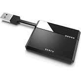 AKERU Portable CAC Card Reader, Military Smart Card Reader for Mac/Windows | Universal Compatibility, Compact PIV/ID Reader with LED Indicator, Cable Management
