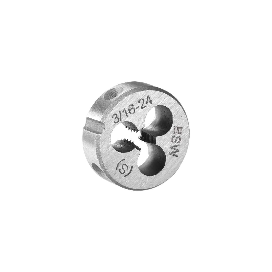 Photo 1 of uxcell 3/16-24 BSW Round Die, Machine Thread Right Hand Threading Die, Alloy Steel Screw Thread Cutting Die