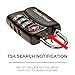 1 Pack Open Alert Indicator TSA Approved 3 Digit Luggage Lock for Travel Suitcase & Baggage (Black)