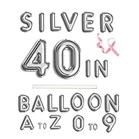 Rose&Wood 40" Silver Letter balloon,H