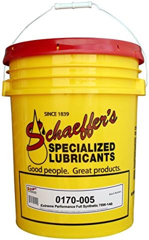 Schaeffer Manufacturing Co. 0170-005 Extreme Performance Full Synthetic Oil 75W-140, 5-Gal Pail
