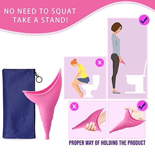 godehone Female Urination Device, Portable Womens Pee Funnel for Travelling, Camping, Hiking, and Other Outdoor Activities - Thumbnail 5
