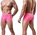 YuKaiChen Men's Ice Silk Underwear Seamless Short Boxer Briefs 4-Pack L