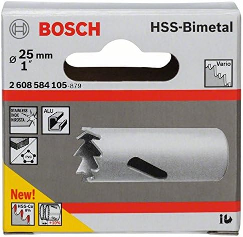 Bosch Professional 1x Hole Saw HSS Bi-metal for standard adapter (for various materials diameter 25 mm, Accessory Rotary Drill) - Image 3