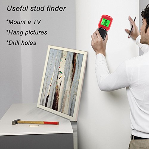 Stud Wall Sensor Finder Center-Finding with Live AC Wire Wood Metal Scanner Warning Detection, Battery Included - Thumbnail 5