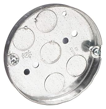 Electrical Box Round Ceiling Pan 4x1 2in Office Adhesives And