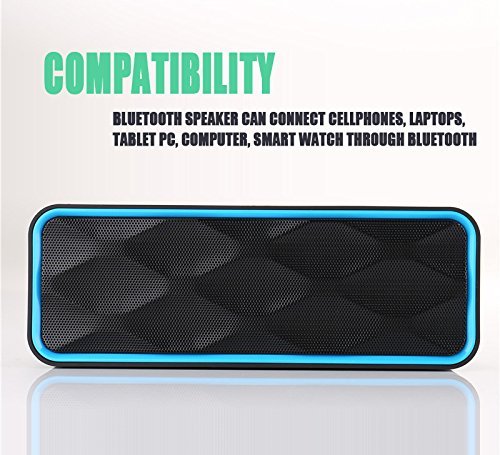MANCASSY-N7-Wireless-Bluetooth-Speaker-Outdoor-Portable-Stereo-Speaker-with-HD-Audio-and-Enhanced-Bass-Built-In-Dual-Driver-Speakerphone-FM-Radio-and-TF-Card-Slot-Blue