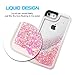 iPhone 7 Case, iPhone 7 Liquid Case, iPhone 8 Case, VEGO Glitter Sparkle Bling Flowing Floating Case Cover Fashion Creative Design for Girls for Apple iPhone 7 (2016) / iPhone 8 (2017) (Pink)