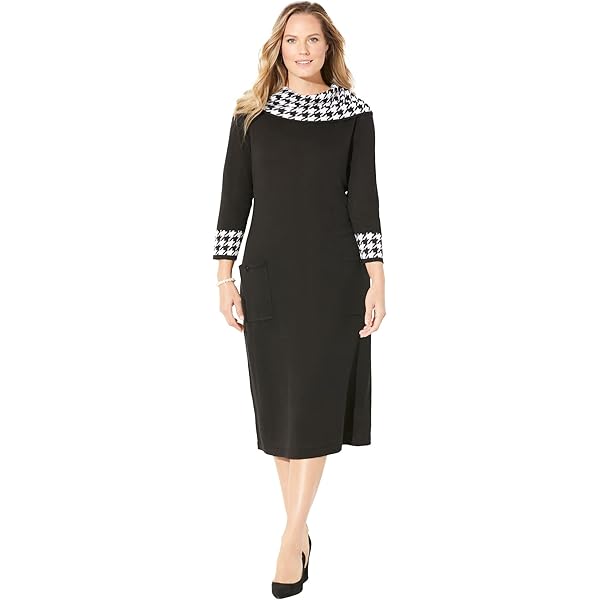 Anne Klein Womens Classic Wrap with Lace Sleeves Dress, Anne Black, Medium  US at Amazon Women's Clothing store