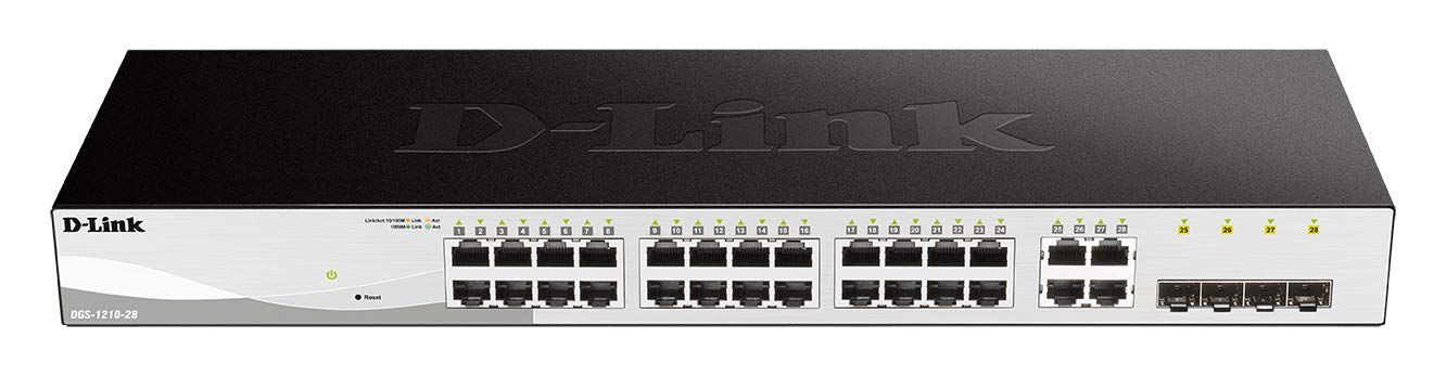 D-Link DGS-1210-28 28-Port Layer 2 Smart Managed Gigabit Switch with 4 x SFP Ports, Desktop or Rackmount, Fanless — image 1