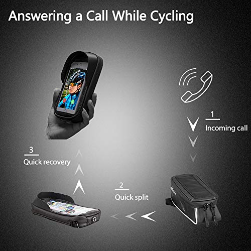 image for NDakter Bike Bags Bicycle Front Frame Bag Waterproof Handlebar Cycling